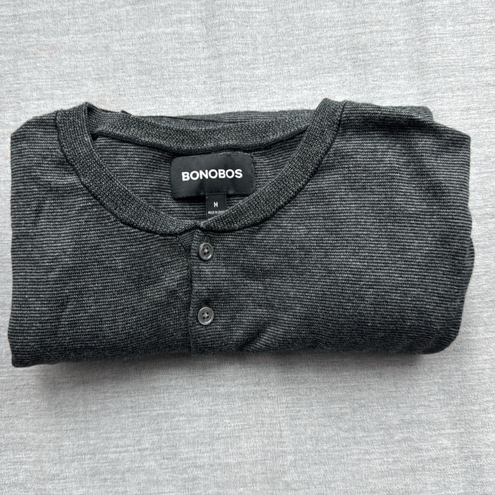 Bonobos Men's Soft Air Henley - Size M - 100% Cotton
